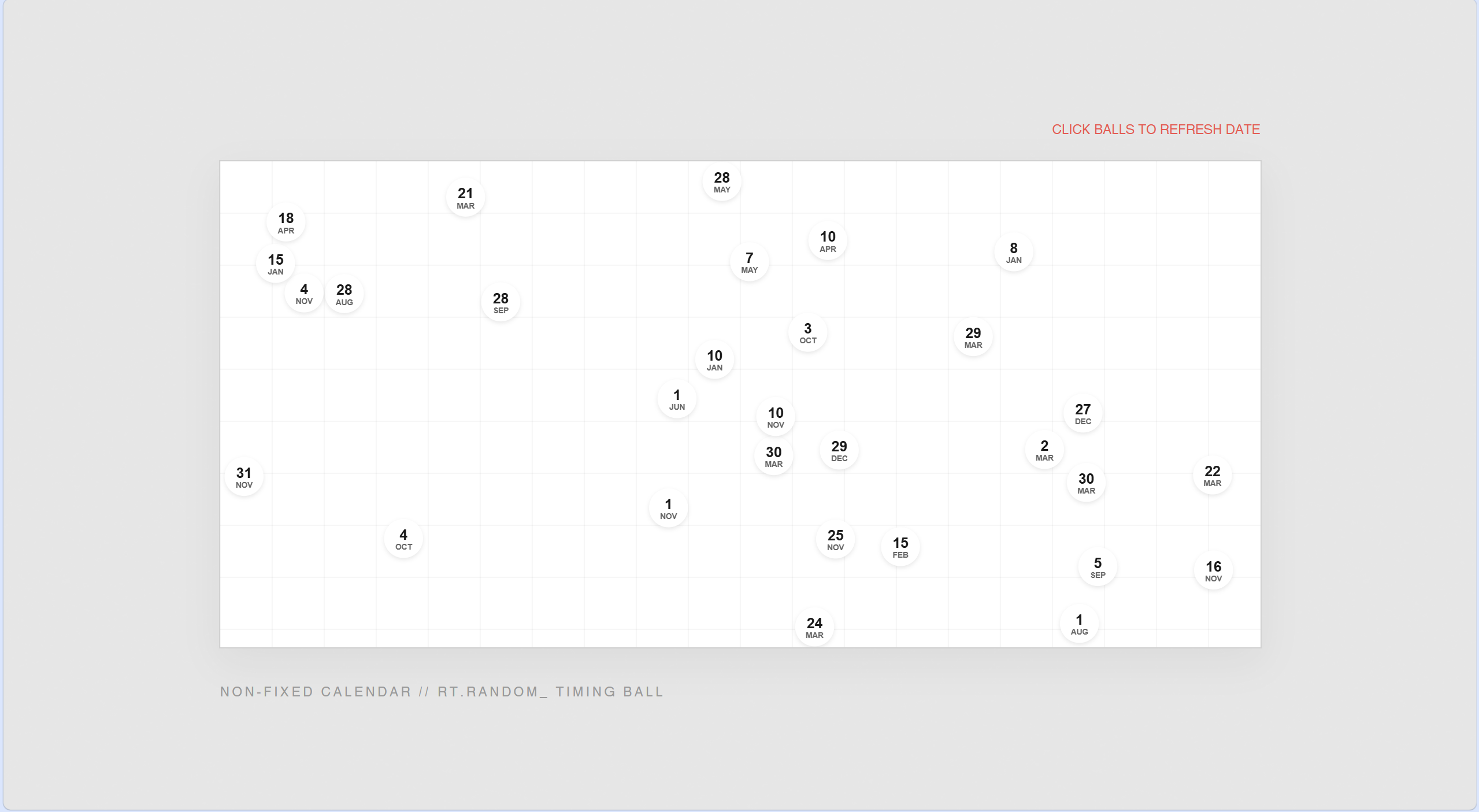 Non-Fixed Calendar